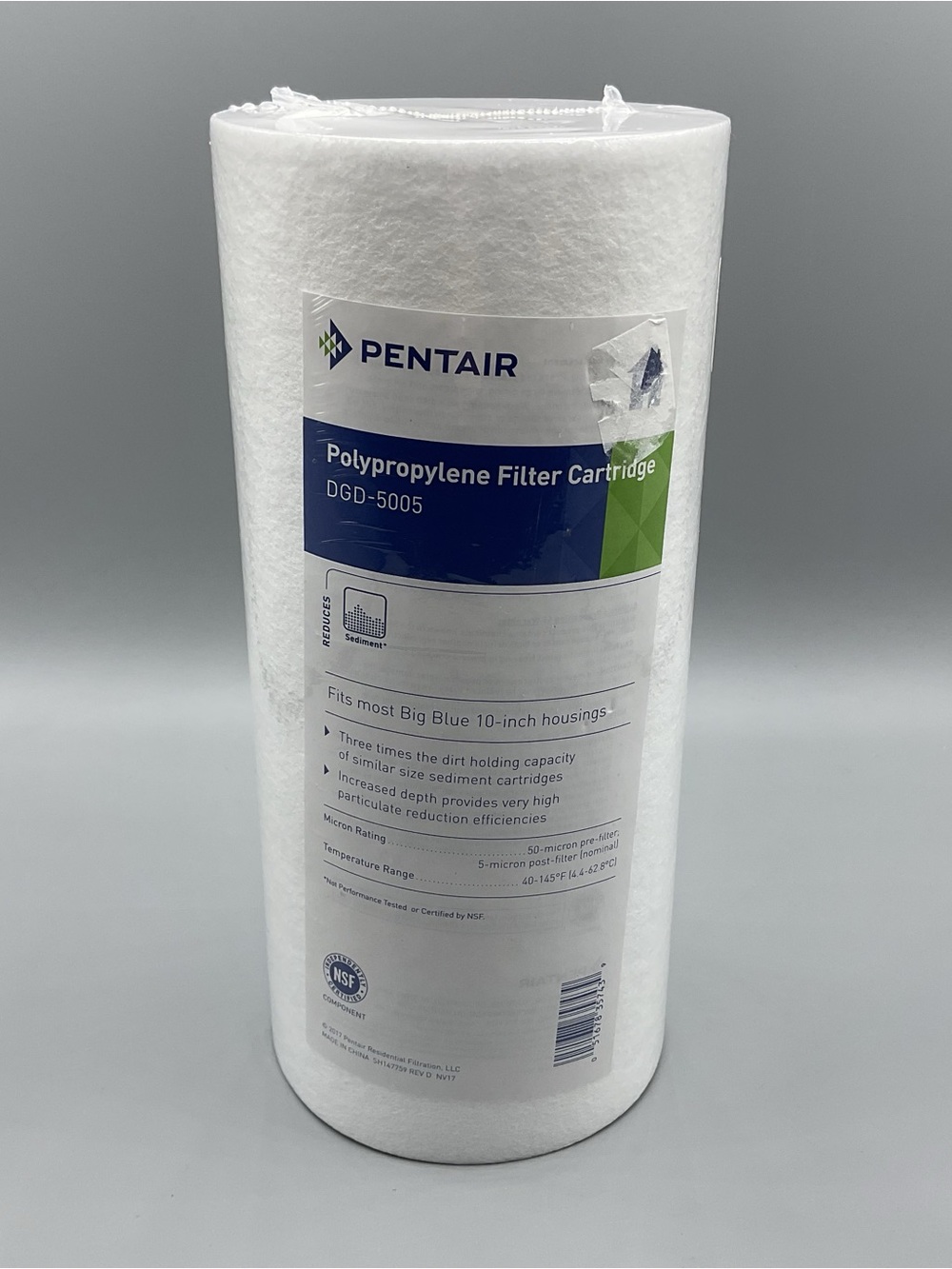 Pentair  WDGD-5005-10 Big Blue  Sediment 50-Micron Water Filter - new